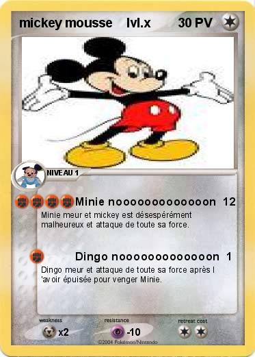 Pokemon mickey mousse    lvl.x