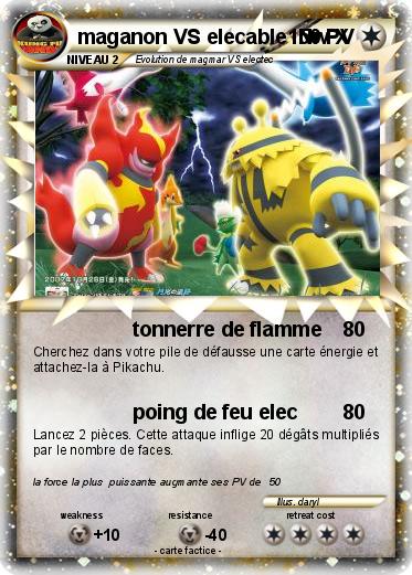 Pokemon maganon VS elecable  Niv X