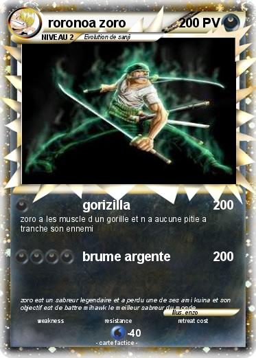 Pokemon roronoa zoro