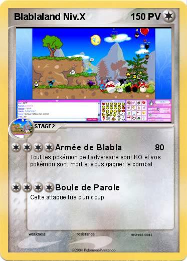 Pokemon Blablaland Niv.X