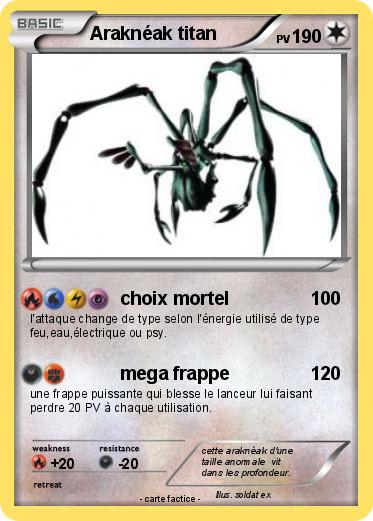 Pokemon Araknéak titan