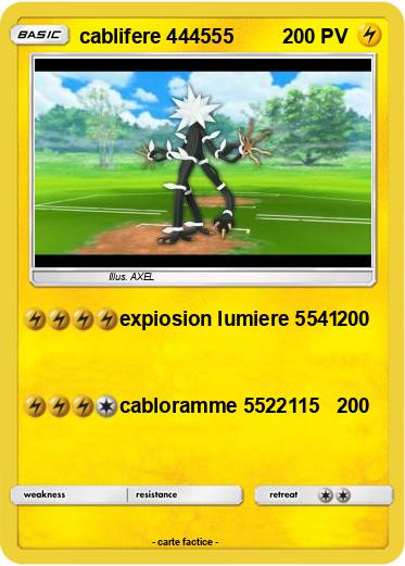 Pokemon cablifere 444555