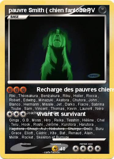 Pokemon pauvre Smith ( chien fantôme )