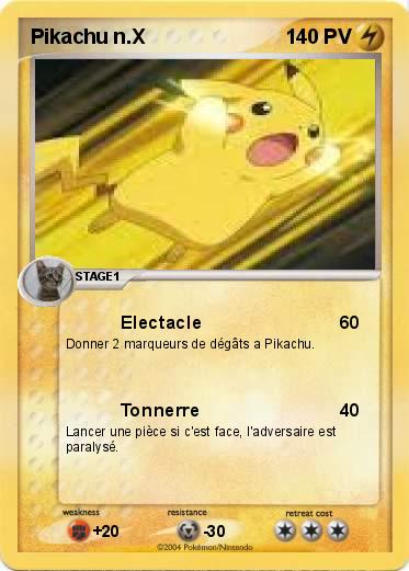 Pokemon Pikachu n.X