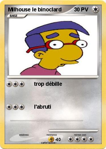 Pokemon Milhouse le binoclard