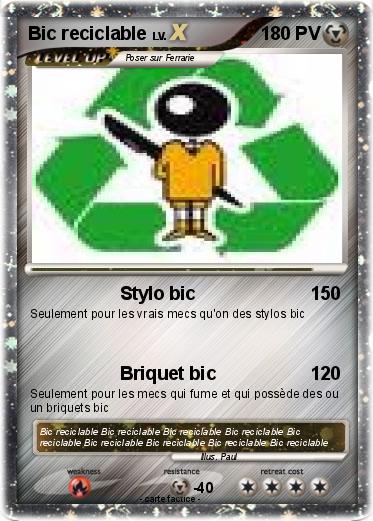 Pokemon Bic reciclable