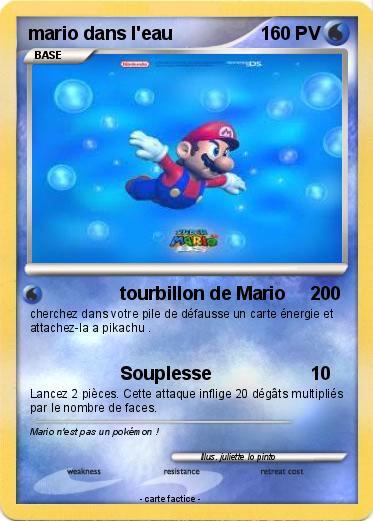 Pokemon mario dans l'eau