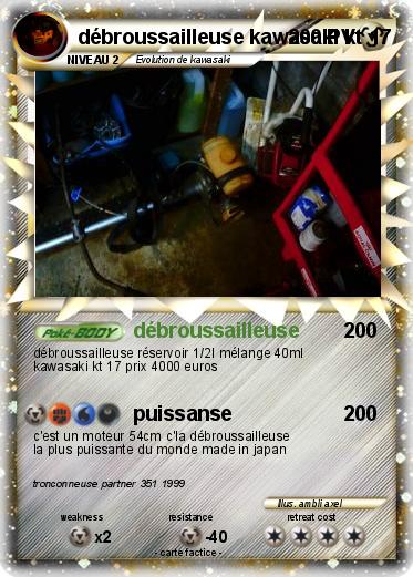 Pokemon débroussailleuse kawasaki kt 17