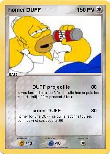 Pokemon homer DUFF