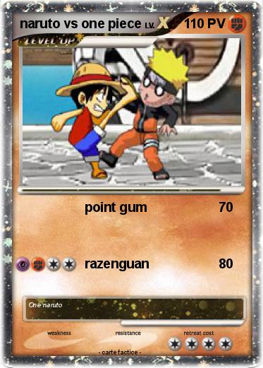 Pokemon naruto vs one piece