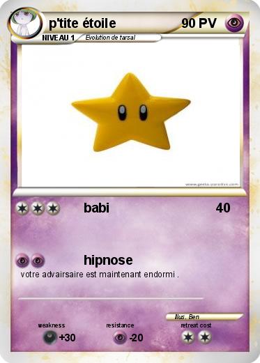 Pokemon p'tite étoile