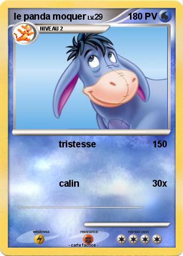 Pokemon le panda moquer