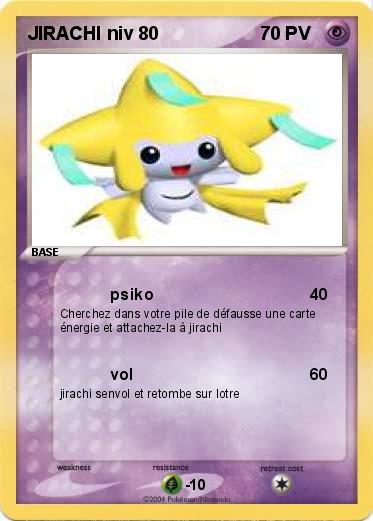 Pokemon JIRACHI niv 80