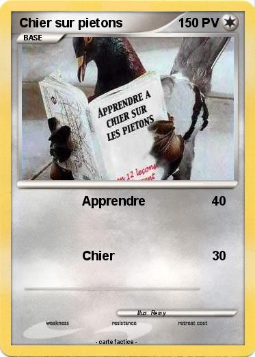 Pokemon Chier sur pietons