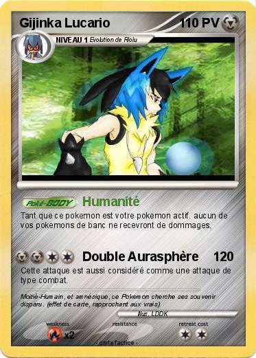 Pokemon Gijinka Lucario