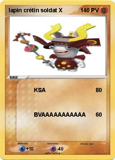 Pokemon lapin crétin soldat X