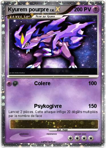 Pokemon Kyurem pourpre