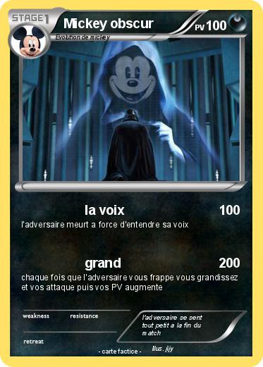 Pokemon Mickey obscur