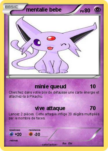 Pokemon mentalie bebe