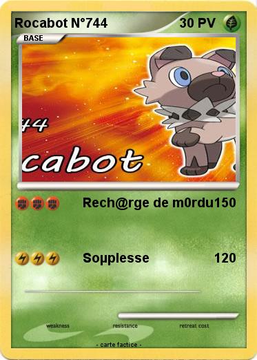 Pokemon Rocabot N°744