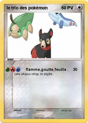 Pokemon le trio des pokémon
