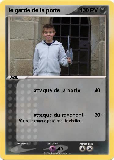 Pokemon le garde de la porte
