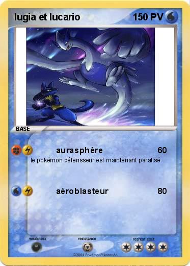 Pokemon lugia et lucario