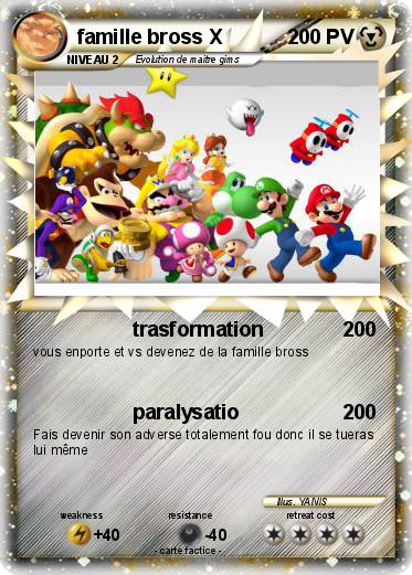 Pokemon famille bross X
