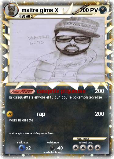 Pokemon maitre gims X