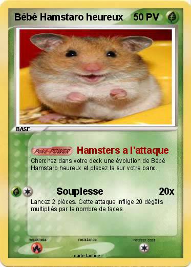 Pokemon Bébé Hamstaro heureux