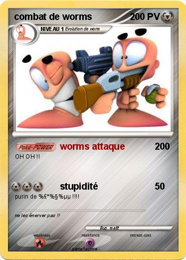 Pokemon combat de worms