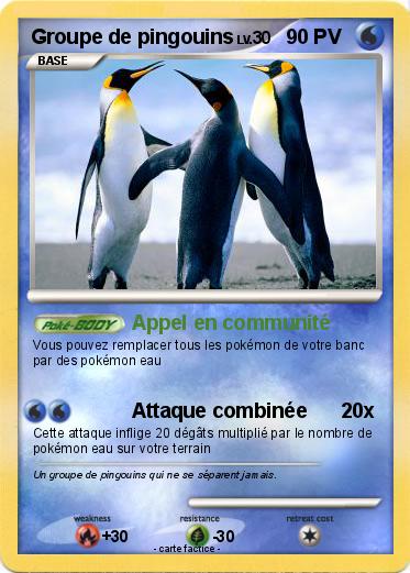 Pokemon Groupe de pingouins