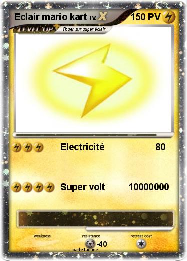 Pokemon Eclair mario kart