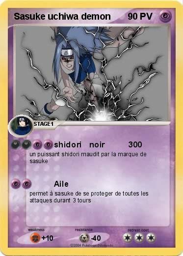 Pokemon Sasuke uchiwa demon 