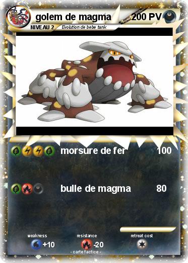 Pokemon golem de magma