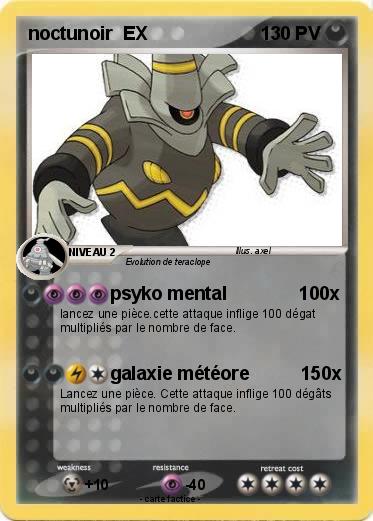 Pokemon noctunoir  EX