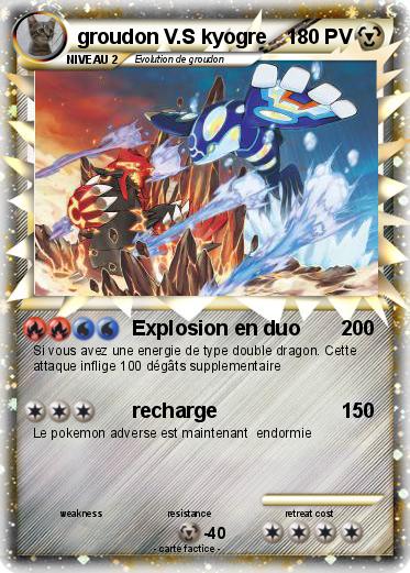 Pokemon groudon V.S kyogre