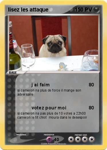 Pokemon lisez les attaque