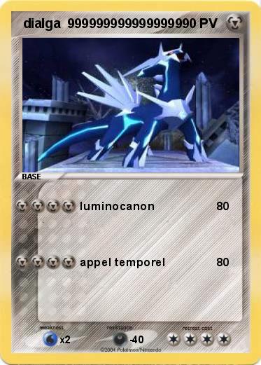 Pokemon  dialga  9999999999999999 