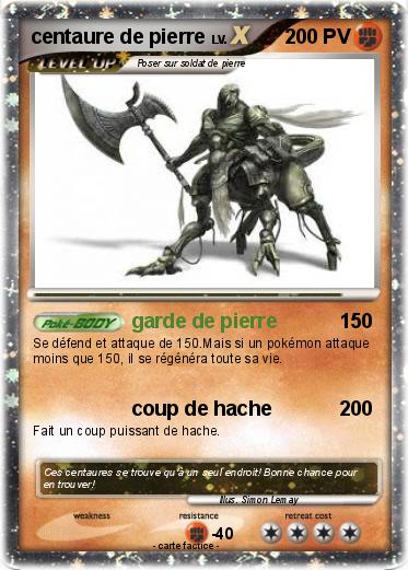 Pokemon centaure de pierre