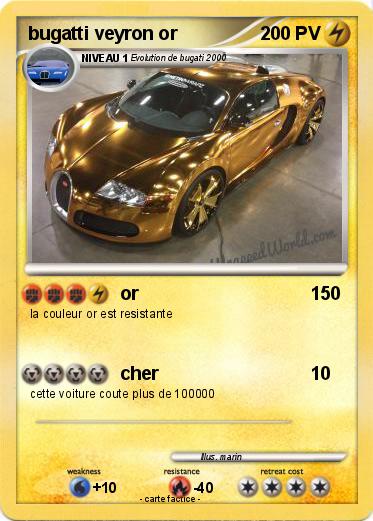 Pokemon bugatti veyron or