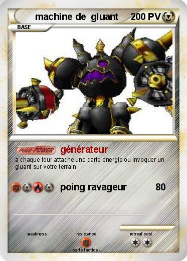 Pokemon machine de  gluant