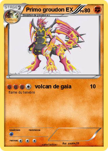 Pokemon Primo groudon EX