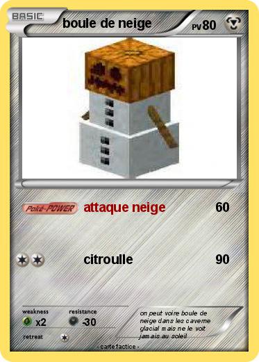 Pokemon boule de neige