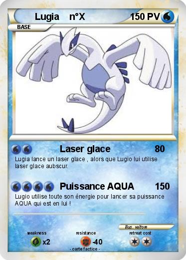 Pokemon Lugia    n°X