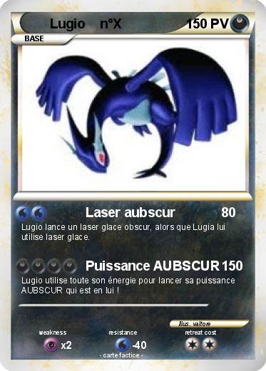 Pokemon Lugio    n°X