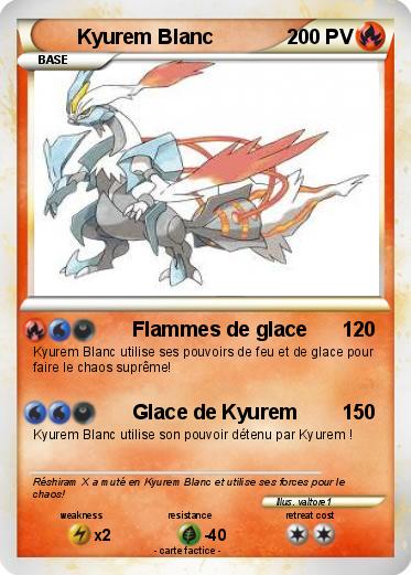 Pokemon Kyurem Blanc