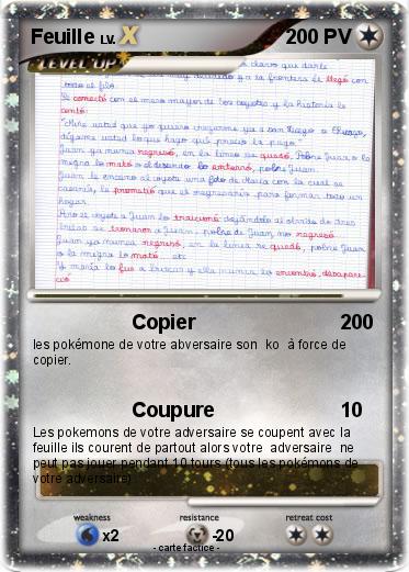 Pokemon Feuille
