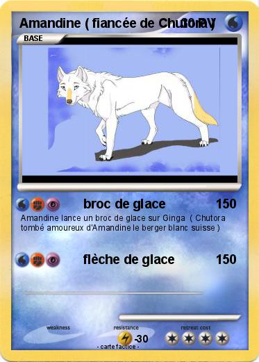 Pokemon Amandine ( fiancée de Chutora )