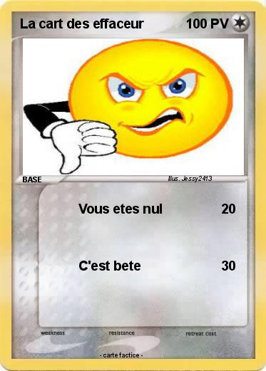 Pokemon La cart des effaceur